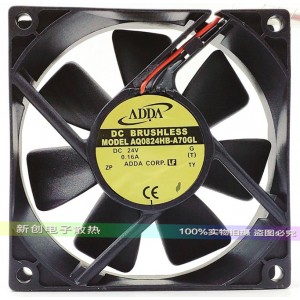 ADDA AQ0824HB-A70GL 24V 0.16A 2wires Cooling Fan