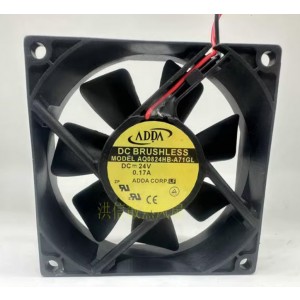 ADDA AQ0824HB-A71GL 24V 0.17A 2wires Cooling Fan 