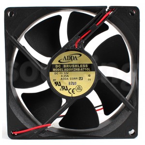 ADDA AQ0912HB-A71GL 12V 0.25A 2wires Cooling Fan 