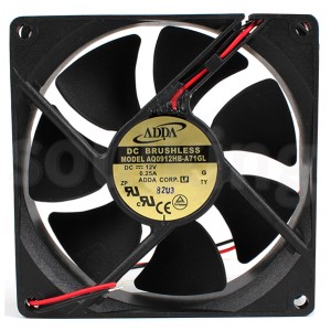 ADDA AQ0912HB-A71GL 12V 0.25A 2wires Cooling Fan 