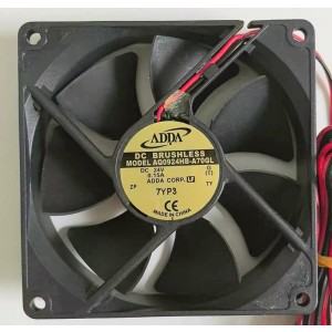 ADDA AQ0924HB-A70GL 24V 0.15A 2wires Cooling Fan - Original New