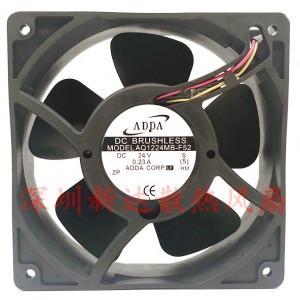 ADDA AQ1224MB-F52 24V 0.23A 3wires Cooling Fan