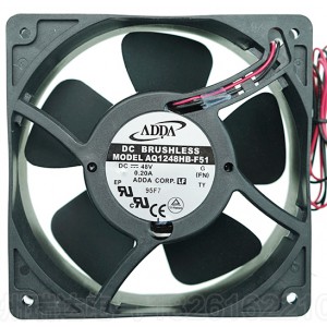 ADDA AQ1248HB-F51 48V 0.20A 2wires Cooling Fan - Waterproof