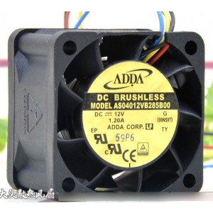 ADDA AS04012VB285B00 12V 1.2A  4wires Cooling Fan