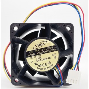 ADDA AS06012HB387B00 12V 1.8A  4wires Cooling Fan