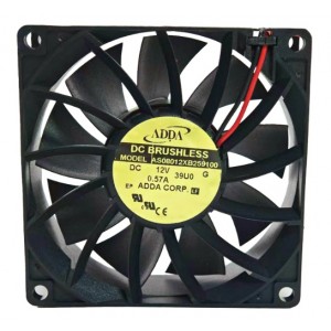 ADDA AS08012XB259100 12V 0.57A 2wires Cooling Fan