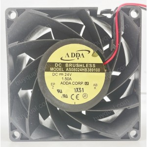 ADDA AS08024HB389100 24V 1.50A 2 wires Cooling Fan