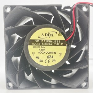 ADDA AS08024HB389100 24V 1.50A 2 wires Cooling Fan