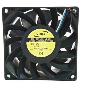 ADDA AS09224LB389BB0 24V 0.70A 4wires Cooling Fan 