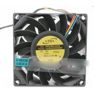 ADDA AS09248UB389BB0 48V 1.20A 4 wires Cooling Fan