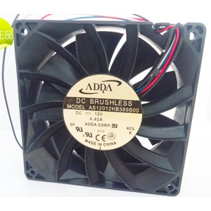 ADDA AS12012HB-389B00 12V 4.40A 3wires Cooling Fan