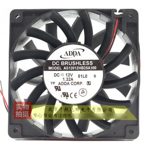 ADDA AS12012HB25A100 12V 1.32A 4wires Cooling Fan
