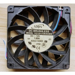 ADDA AS12012UB25AB00 12V 1.8A  4wires Cooling Fan