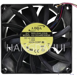 ADDA AS12024MB389F00 24V 1.40A 4wires Cooling Fan 