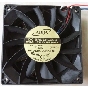 ADDA AS12048HB389B00 48V 1.15A 55.2W 4wires Cooling Fan