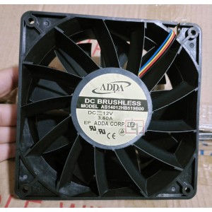 ADDA AS14012HB519B00 12V 3.60A 4wires Cooling Fan 