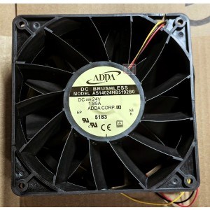 ADDA AS14024HB5192B0 24V 1.85A 3wires Cooling Fan