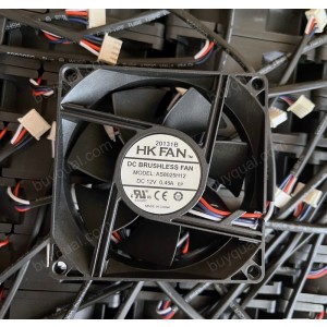 HK FAN AS8025H12 12V 0.45A 2wires Cooling Fan 