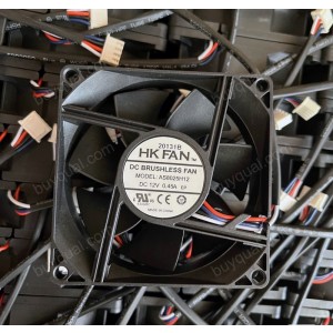 HK FAN AS8025H12 12V 0.45A 2wires Cooling Fan 