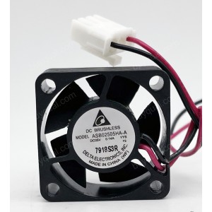 DELTA AFB02505MA ASB02505HA-A 5V 0.1A 2wires Cooling Fan