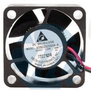 DELTA ASB02505SHA-A 5V 0.30A 2wires Cooling Fan 