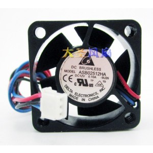 DELTA ASB02512HA 12V 0.06A 2wires cooling fan