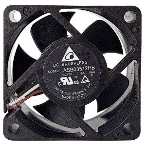 DELTA ASB03512HB-XAX 12V 0.18A 3wires Cooling Fan 