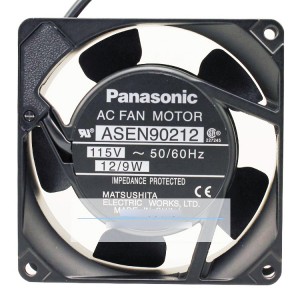 Panasonic ASEN90212 115V 12/9W 2wires Cooling Fan 