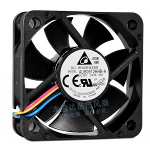 Delta AUB0512HHB-A 12V 0.27A 4wires Cooling Fan