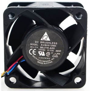 Delta AUB0512MD 12V 0.11A 3wires Cooling Fan
