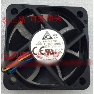 Delta AUB051HHB-A 12V 0.27A 4wires Cooling Fan