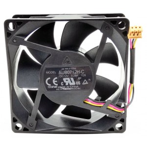 DELTA AUB0712H-C 12V 0.20A 3wires Cooling Fan