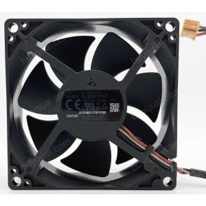 Delta AUB0812H-E AUB0812H -CF01 12V 0.3A 3wires Cooling Fan