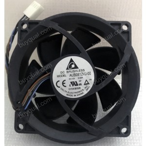 DELTA AUB0812VJ-00 12V 0.50A 4wires Cooling Fan