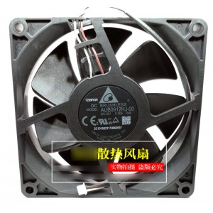 Delta AUB0912HJ-00 12V 0.5A 3wires Cooling Fan