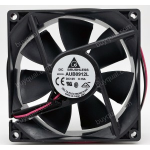 Delta AUB0912L 12V 0.15A 2wires Cooling Fan