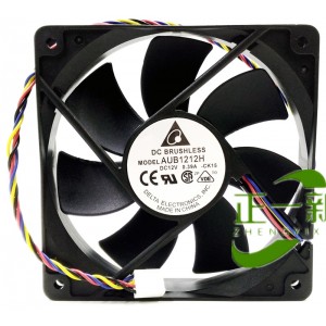 DELTA AUB1212H 12V 0.39A 2 Wires Cooling Fan 