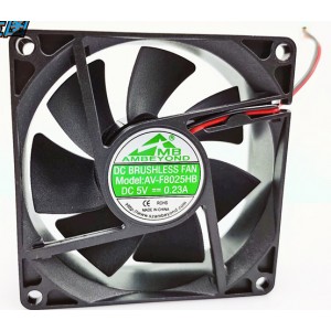 MB AV-F8025HB 5V 0.23A 2wires Cooling Fan 