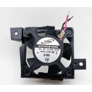 ADDA AY02705UB105000 5V 0.30A 2wires Cooling Fan