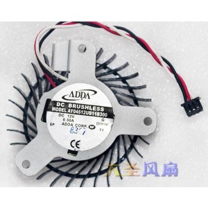 ADDA AY04512UB11B300 12V 0.30A 3wires Cooling Fan