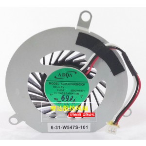 ADDA AY05305HX080300 5V 0.40A 3wires Cooling Fan