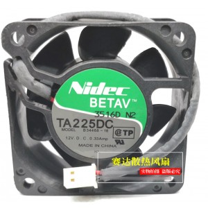 Nidec B34468-16 TA225DC 12V 0.33A 2wires Cooling Fan