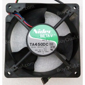 Nidec TA450DC B34578-35 48V 0.25A 4wires Cooling Fan -- New