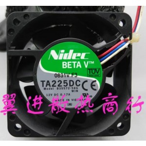Nidec B35572-58G 12V 0.17A 3wires cooling fan