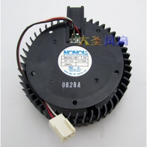 NONOISE B9232L12B1 12V 0.170A 3wires Cooling Fan