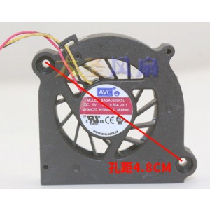 AVC BASA0509R5U 5V 0.2A 3wires Cooling Fan