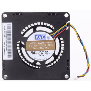 AVC BASA0715B2U 12V 0.7A 4wires Cooling Fan