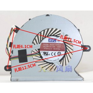 AVC BAZA1120R2U 12V 1.0A 4wires Cooling Fan