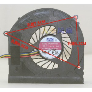 AVC BAZB0820R5U 5V 0.65A 4wires Cooling Fan
