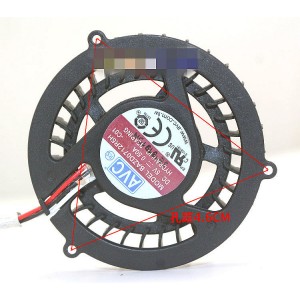 AVC BAZD0712R5H 5V 0.50A 3wires Cooling Fan